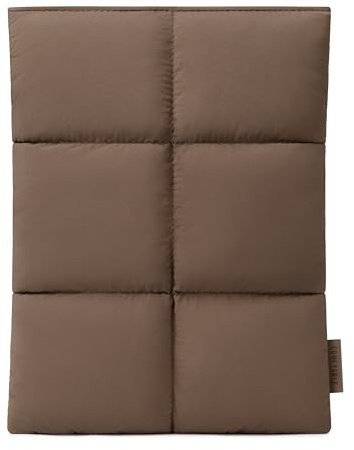 Comfyable Puffy - Housse de tablette 9-11 pouces compatible avec iPad Pro M5 11 pouces, iPad Air M4 2026 avec Magic Keyboard, Sleeve vertical rembourrée Puffer femme, homme, marron moka