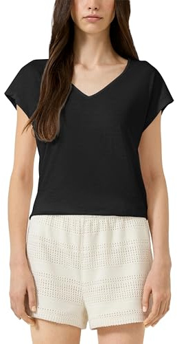 QS T-Shirt mit Spitzendetail