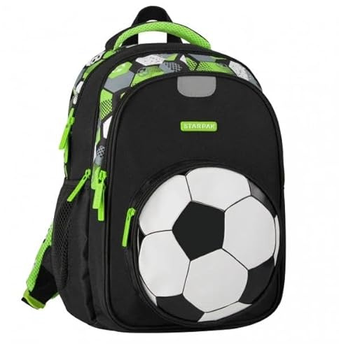 Schulrucksack Football grün Ball