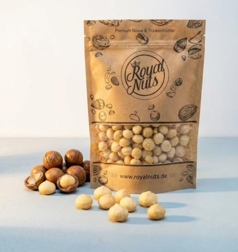 Royal Nuts Macadamia Nüsse Natur aus Australien, ungeröstet, vegan