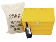 50 Litre Lockable Grit Bin and 25kg Salt Kit 389116