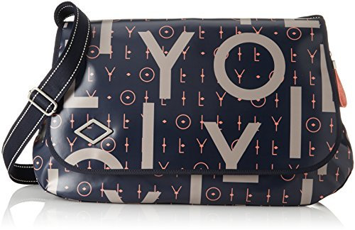 Oilily Damen Lori Letters Diaperbag Lhf Umhängetasche Blau (Dark Blue)