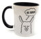 Schwarz/Weiße No Drama Lama Kaffeetasse, Kaffeebecher, Fröhliche Two-Tone-Tasse mit schwarzem Henkel und Innenleben, Sprüchetasse mit 2 lustigen Lamas, Bürotasse, NO DRAMA LLAMA Henkelbecher