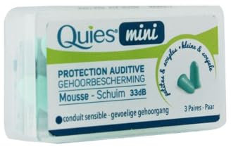 Quies Mini-Gehörschutz, Schaumstoff, 3 Paar