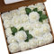 Künstliche Rosen Blumen Schaumrosen Foamrosen Kunstblumen Rosenköpfe Gefälschte Kunstrose Rose DIY Hochzeit Blumensträuße Braut Zuhause Dekoration (25 Stück, Elfenbein)