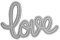 DECO La Little - Love - Fustella, Acciaio