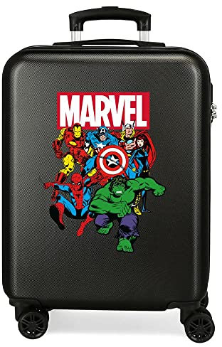Marvel Avengers Sky Avengers Black Cabin Suitcase 38 x 55 x 20 cm Rigid ABS Combination Lock 34 Litre 2.6 kg 4 Double Wheels Hand Luggage