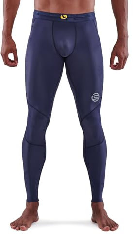 Skins Herren Series-3 Men's Long Tights Navy Blue Kompressionshose, Marineblau, X-Groß