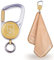 back zip KEENON Sports Mikrofaser Handtuch mit Karabiner Rolle – ideal als Schweißtuch – Wanderzubehör – Mini Handtuch, Sporthandtuch, Gesichtshandtuch schnelltrocknend
