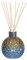 Woodbridge leeres Reed Diffuser Glas | zum Selbstbefüllen | Blau/Grün | Schickes Diffuser Glas inklusive 50 Stück Rattan Reeds zur Duftverteilung | geruchsneutralisierender Luftentfeuchter