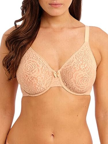 Wacoal Women's Halo Lace Unlined Convertible Underwire Bra, Almost Apricot, 32C