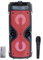 Altavoz Bluetooth – Altavoz Portátil con Modo Karaoke y Micrófono, Radio FM Y Lector USB y SD, Luces LED Discoteca, Altavoz Inalámbrico (Rojo)