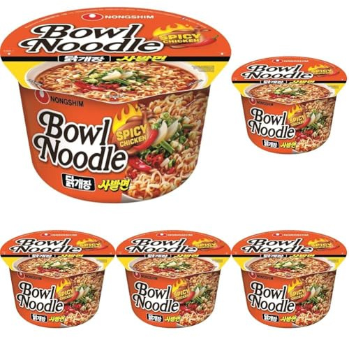 NONGSHIM - Instant Bowl Nouilles au poulet épicé - (1 X 100 GR) (Lot de 5)