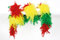 narrenkiste W21007-23 rot-gelb-grün Federboa Boa Federstola ca.1,80m lang ca.65g