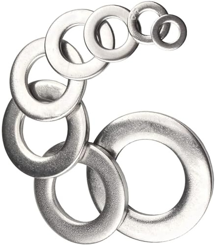 Form A Flache Unterlegscheiben A4 Edelstahl Premium Marine Grade Metall Unterlegscheibe DIN 125 20 Stück Größe:M6