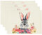 4er Set tischset Ostern,Hasen Baumwolle Leinen tischdeko frühling deko Ostern modern platzsets abwaschbar 44 * 33cm platzsets Ostern osterdeko für Tisch