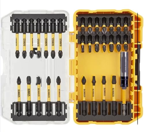 Tolxh 31 Piece #DT70739T-QZ Screw Driving Set DT70739T Screwdriver Bit Set in Tough Case DT70739 Quality Durable New Replacement Parts For DEWALT