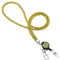 Soleebee Kartenhalter Trageband, Bling Strass Schlüsselband Lanyard mit Schlüsselring Kristall Halsband Damenkette Halskette Kit für Schlüsselanhänger ID-Kartenhalter (Gelb mit Ausweis JoJo)