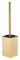 Toilet Brush and Holder, NSCMQSL Toilet Bowel Brush for Cleaning with Stainless Steel Handle,Space Saving for Storage Square Toilet Brush Freestanding (Brushed Gold)