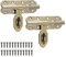 Mooche 2PCS Door Lock Bolt Golden, Heavy Duty Latch Lock, 105MM Bolt Locks Slide Bolt Gate Latch, for Various Wooden Doors Such as Interior Doors, Courtyard Doors, Pergolas, Barns, Pet Doors, Etc