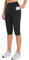 baleaf Knielange Kurze Leggings Damen Yogahose kurz high Waist Yoga Radlerleggings Sport Sommer mit Taschen Schwarz 3XL