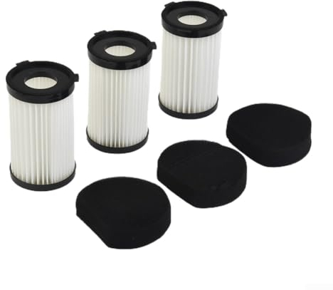 3 filtri per DCG Bs3070 per Galaxy GL6255 per Clatronic Bs1306 per aspirapolvere con filo per H2, protezione per polvere e capelli migliorata