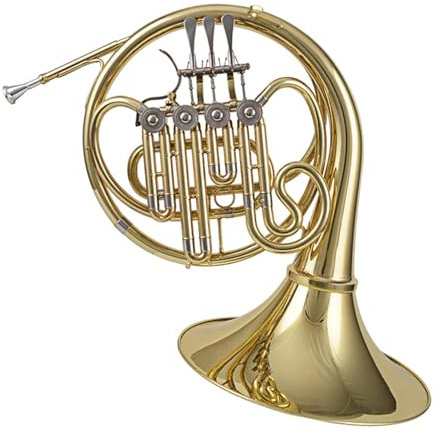 Waldhorn-Set B-Dur-Waldhorninstrument Mit Vier Klappen Und Einfachem Goldlack Für Professionelle Darbietungen Von Erwachsenen