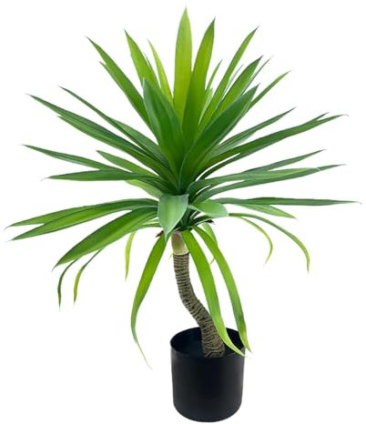 DRW Planta Artificial yuca de PU en Verde 20x20x70 cm