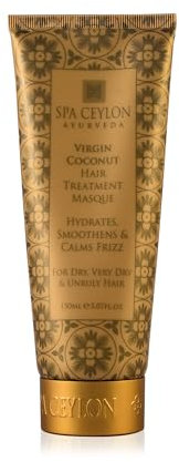 SPA CEYLON Masque de traitement capillaire à la noix de coco vierge | Conditionnement profond | Réparation des cheveux | 100 % végétalien et végétarien | Idéal pour les cheveux secs