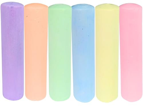 BEST SPORTING Straßenmalkreide Neon I 6er Packung | Malkreide für Kinder und Erwachsene | Bunte Kreide in leuchtenden Farben | Ideal für Straße und Hof | Einfach zu handhaben und wasserlöslich
