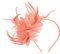 Ladies Fascinator Wedding Hat,Headdress Feather Mesh Hair Accessories Faux Flowers Head Flowers Retro Fascinators Hat Flower Mesh Ribbons Feathers On A Headband Wedding Prom Women Girls(Pink)