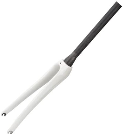 KLYso 1 Pz. Forcella Anteriore For Bici Da Corsa A Scatto Fisso In Fibra Di Carbonio 28,6 Mm, Forcella Anteriore Conica In Carbonio, Forcelle Con Sospensione(White)