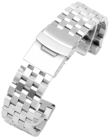 Uhrenarmbänder aus Metall, gebürstetes, solides Schnellverschluss-Uhrenarmband aus Metall for Herren, Sportarmband, 18 mm, 20 mm, 22 mm, 24 mm, 26 mm, Edelstahl-Uhrenarmband for Herren und Damen, Schw