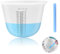 Silikon Messbecher 1000 ML Große Silikon Messbecher Epoxidharz mit Skala Clear, Rührstäbchen, Wiederverwendbare Silikon Messbecher Set für DIY, Basteln, Labor, Küche