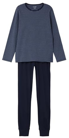 TWO SOON Jungen Schlafanzug Langarm Set – Kinder Pyjama 2-teilig, 95% Baumwolle & 5% Elastan, Größen 98–164