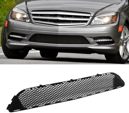 Unterer Kühlergrill der Vorderen Stoßstange, Kompatibel mit 2008–2011 C-Klasse W204 AMG Line, 2008–2011 AMG C63, Mittlere Stoßstangengrillabdeckung, Ersatz für 2048850153
