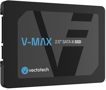 VectoTech V-MAX - Unidad interna de estado sólido SSD SATA III de 1 TB, 6 Gb/s, 3D NAND TLC, 7 mm, hasta 550 MB/s