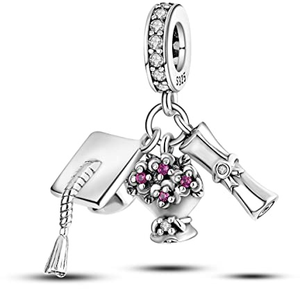 CYMYSS Charms Anhänger 925 Sterling Silber Pendant für Europäische Armbänder und Halsketten Bead Charms für Damen Armband Anhänger für Damen