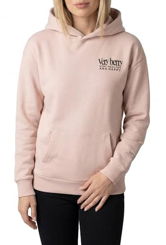 Sublevel Damen Hoodie Healthyprints, Kapuze, Kängurutaschen, Bequeme Passform Light-Rose M
