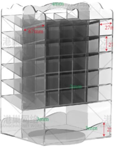 Tlence Organizador de lápiz labial giratorio acrílico de 54 ranuras, soporte giratorio de torre de brillo de labios de 7 niveles, vitrina transparente para cosméticos, soporte giratorio para brillo de
