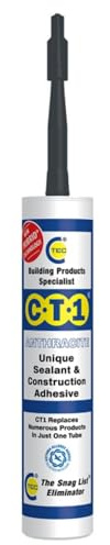 C.T.1 Sealant & Construction Adhesive – Anthracite, 290ml Cartridge | Universal Hybrid Polymer, Waterproof – Anti-Mould – Paintable – Non-Toxic – Indoor & Outdoor Use | Replaces Silicone & PU Sealants
