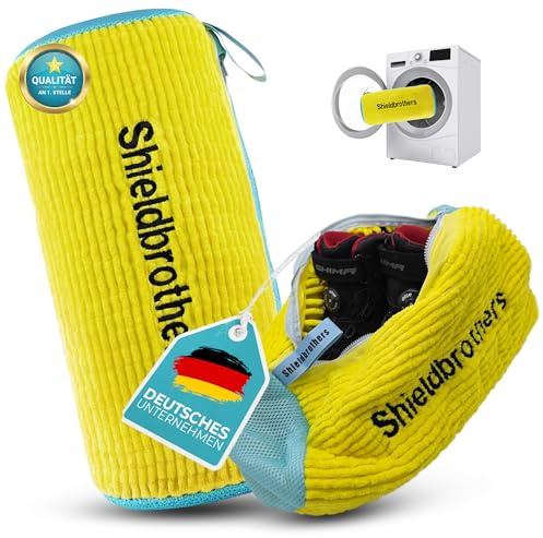 Schuhwaschbeutel Waschmaschine – 2 Stück – Waschbeutel Schuhe – Wäschesack Sneaker – Schuhbeutel Waschmaschine – Shieldbrothers® Soft Guard gelb