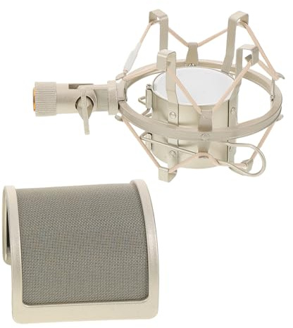 STOBAZA U-förmiger Popschutz Für Mikrofone Mikrofon-windschutz-abdeckung Mit Schwingungsdämpfer Studio-mikrofonzubehör Popfilter Zur Reduzierung Von Plosivlauten Kompatibel Mit Verschieden
