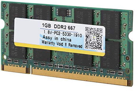Cryfokt Xiede Modulo RAM DDR2 667 da 1 GB per Laptop, Funzionamento Ad Alta velocità per Scheda Madre /, Resistente e Facile da Trasportare
