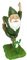 GlitZGlam Zen-Zwerg und Zen-Frosch - Tänzerpose - Ruhe und Frieden für Ihren Feengarten und Gartenzwerge 27,94 cm große Miniaturzwergenfigur