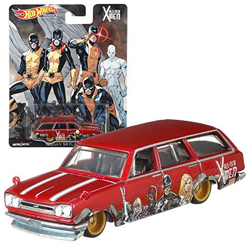 Hot Wheels Pop Culture X-Men Vehicles Premium Cars Set | Mattel DLB45, Vehicle:Nissan Skyline Van