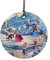 Disney - Die Schöne und das Biest - Winterverzauberung - 8,9 cm Starfire Prints Hängendes Glasdruckzubehör - Ideal zum Verschenken und Sammeln
