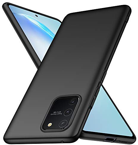 ORNARTO Hülle für Samsung S10 Lite, Ultra Dünn Schlank Anti-Scratch FeinMatt Einfach Handyhülle Abdeckung Stoßstange Hardcase für Samsung Galaxy S10 Lite(2020) 6,7 Zoll Schwarz