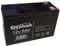 Batteria 12V 9Ah Lead Acid, 9 A, Tipo Ermetica al Piombo con Attacco Faston 6.3 mm, per UPS e Altro Uso, Nero