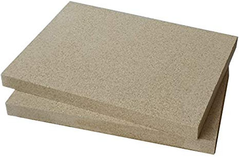 Vermiculite Platten 400x600mm 25mm stark 2 Platten Feuerraum Auskleidung Schamotteersatz Ofen